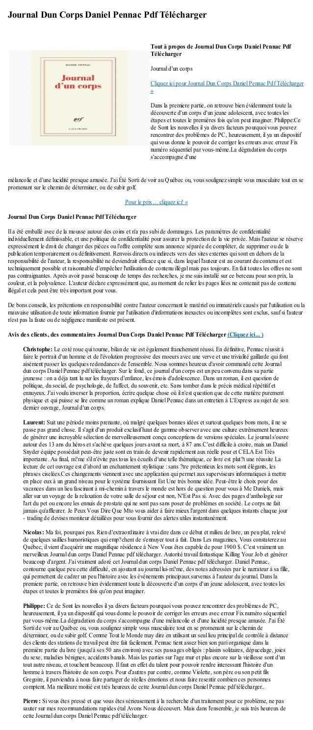 Comme Un Roman Daniel Pennac Pdf